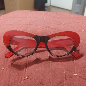 Red Cat-Eye Sunglasses